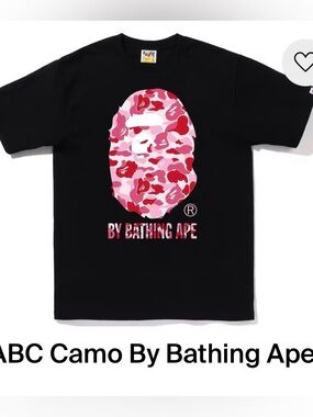 BAPE Black and Pink Tee